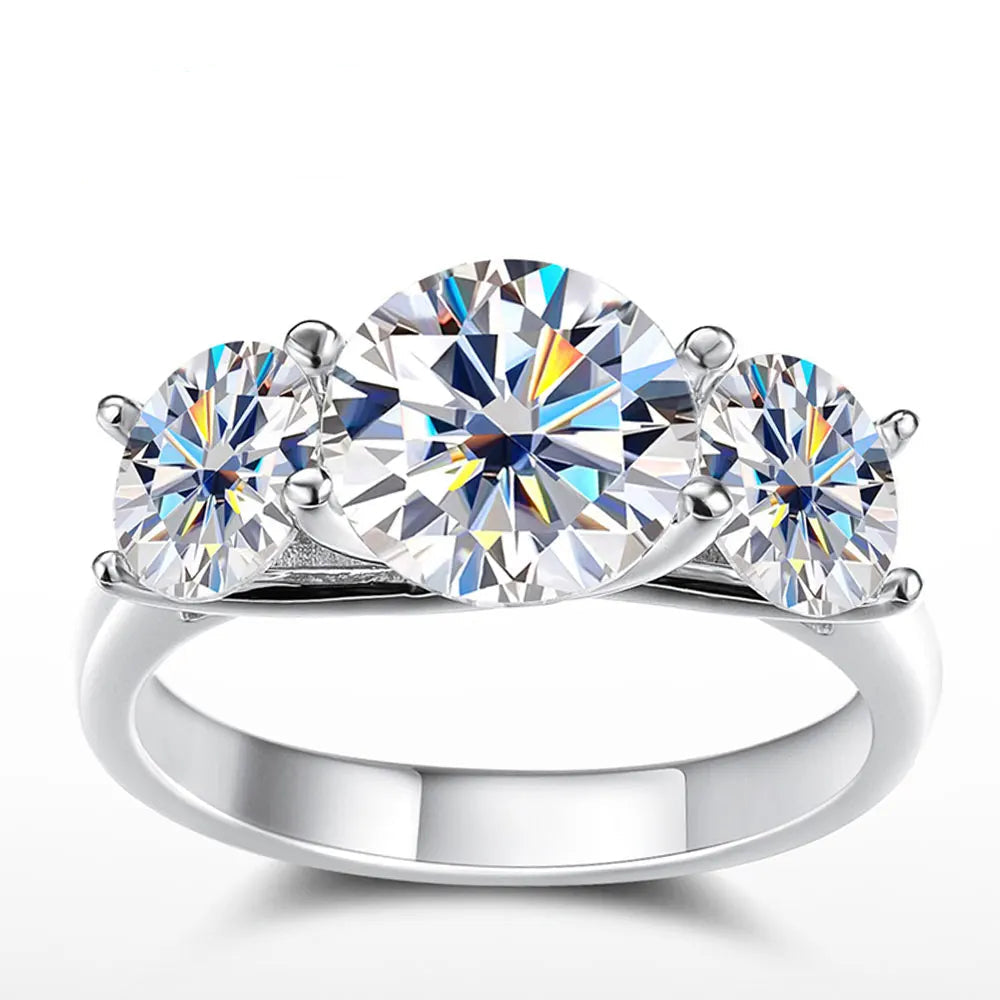 5 CT 3-Stone Engagement Ring