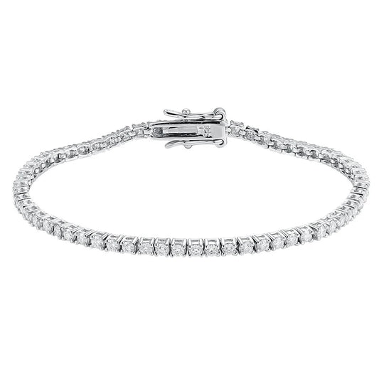 2mm D Color Tennis Bracelet