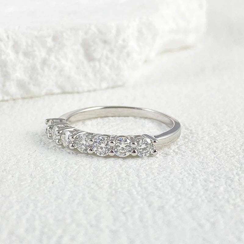 0.7CT Ring – Stackable Band with 3mm Gemstone