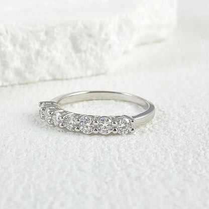 0.7CT Ring – Stackable Band with 3mm Gemstone