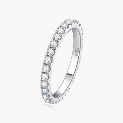D Color 2mm Diamond Ring