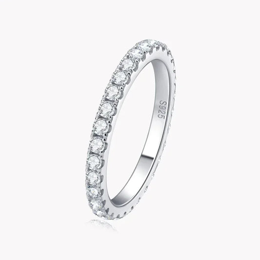D Color 2mm Diamond Ring