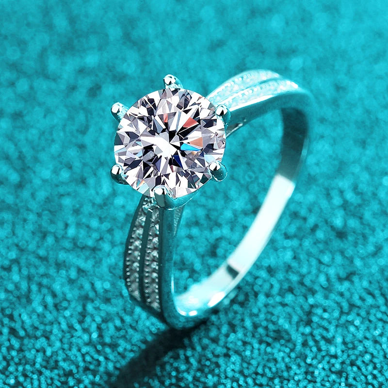 0.5 CT Moissanite Ring