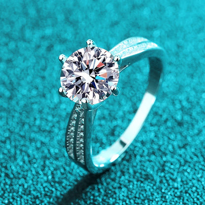 0.5 CT Moissanite Ring