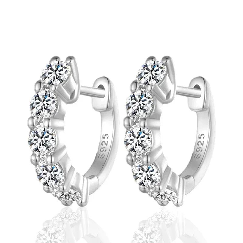 3mm D Color Hoop Earrings