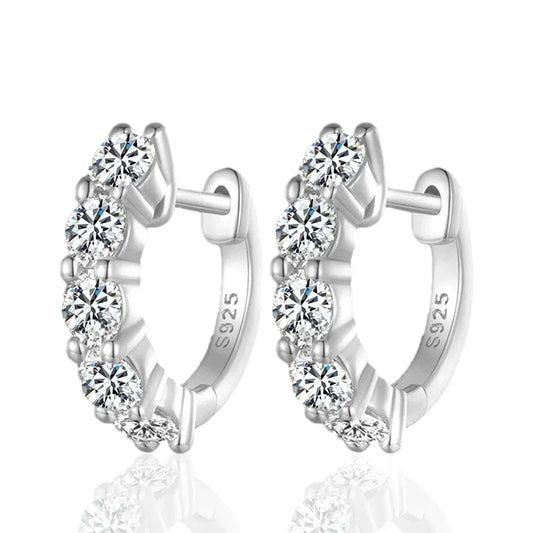 3mm D Color Hoop Earrings