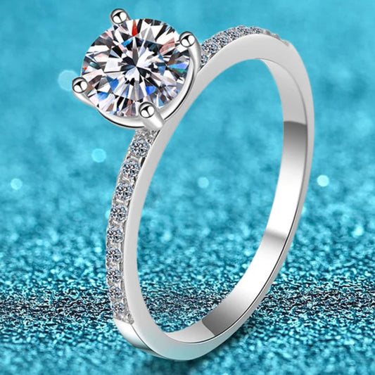Luxury 1CT D Color Ring