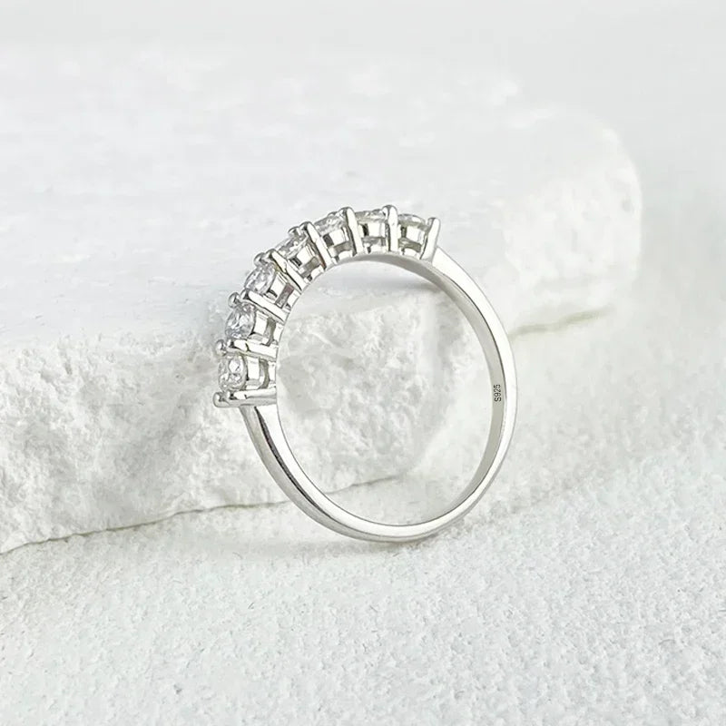 0.7CT Ring – Stackable Band with 3mm Gemstone