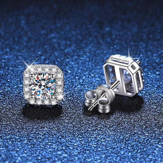 1 CT D Color Earrings