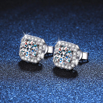 1 CT D Color Earrings