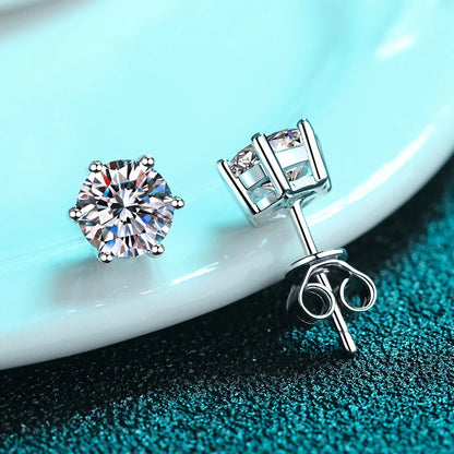 1CT Classic Stud Earrings