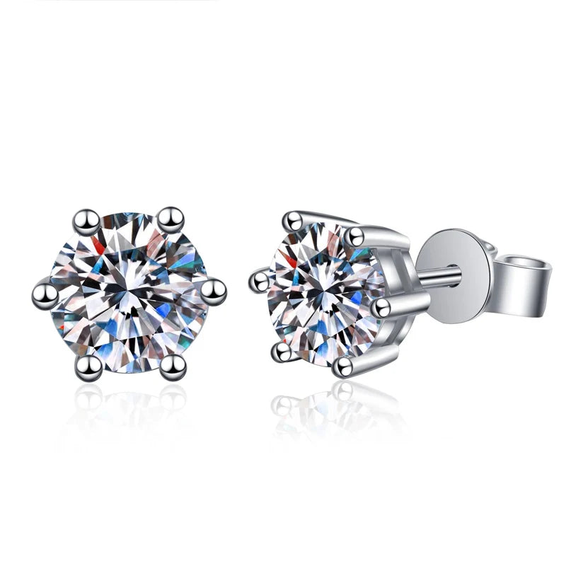 1CT Classic Stud Earrings