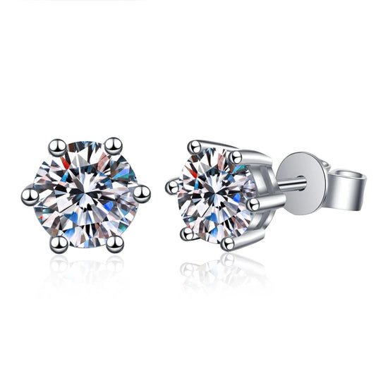 1CT Classic Stud Earrings