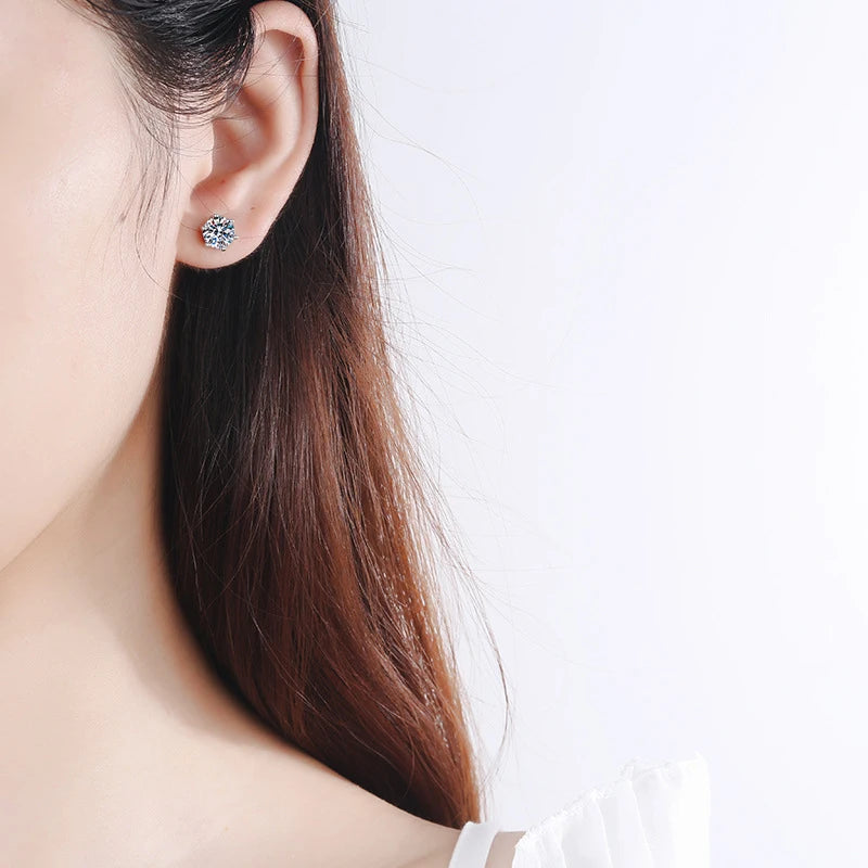 1CT Classic Stud Earrings