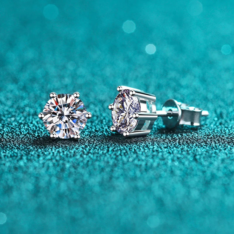 1CT Classic Stud Earrings