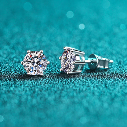 1CT Classic Stud Earrings